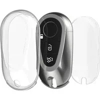 kwmobile Schlüsseltasche Hülle für Mercedes Benz 3-Tasten Smart Autoschlüssel (1-tlg), Schlüsselhülle - Autoschlüssel Silikon Cover