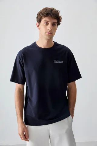 Übergrößen Bedrucktes Baumwoll-Jersey T-Shirt