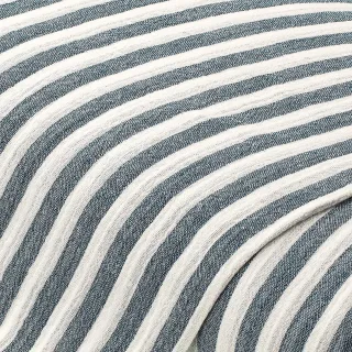 Doubleface-Musselin/Doppel-Gaze "Streifen", marine/weiß
