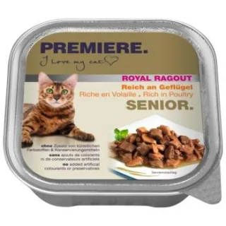 PREMIERE Royal Ragout Nassfutter Senior Reich an Geflügel 64x100 g
