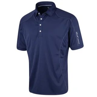 Island Green - Poloshirt Abgesteppt für Herren - Emblem (Tintenblau)