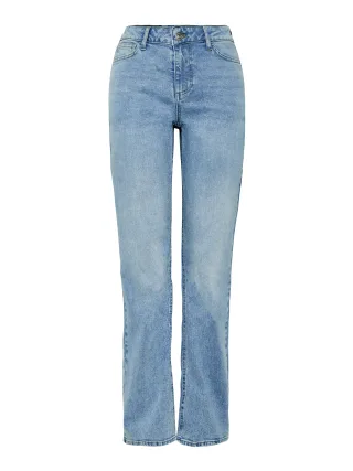 PIECES - PCKELLY MW STRAIGHT JEANS LB302 NOOS BC Light Blue Denim - Gr. - 30