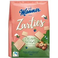 Manner Kekse, Manner Zarties knusprige Waffeln mit zarter Nugatcremefüllung 200g