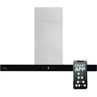KKT KOLBE Inselhaube Dunstabzugshaube 90 cm DELTA-INSEL-HC Dunstabzugshaube 90 cm DELTA-INSEL-HC, Abzugshaube / Touch / Leise / Smart WiFi App / Edelstahl / Glas