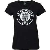 FC St. Pauli T-Shirt FC St. Pauli - Frauen T-Shirt Logo Schwarz-Weiß