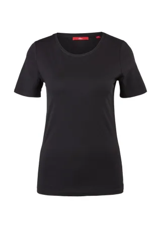 s.Oliver Red Label - Slim fit: Jerseyshirt schwarz - Gr. - 44