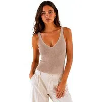 Worldclassca Stricktop Worldclassca Stricktop Ärmellos Basic Leicht Gerippt Tanktop Sommer Neue Kollektion - Stilvolle und gemütliche Sommer Mode für Damen