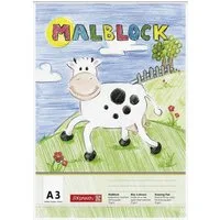 BRUNNEN Zeichenpapier BRUNNEN Malblock A3 70g 30 Blatt 1047303