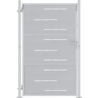 vidaXL Gartentor Gartentor 85 x 120 cm Edelstahl Silber Abschließbar