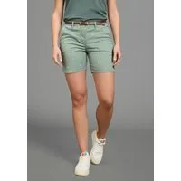 KangaROOS Chinoshorts (Set, 2-tlg., mit Gürtel) mit Zitronen, kurze Hose mit geradem Bein, inklusive Gürtel