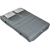 SoBuy Feldbett OGS32-II, Vorzelt Wasserdichtes Campingbett Campingliege Familienzelt Feldbett mit Zelt für 1-2 Personen, Campingmatratze für 1-2 Personen