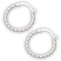 SHELAGO Paar Creolen Damen Ohrringe - Twisted Creolen für Damen - Gold- oder Silberfarben (inkl. Schmuckverpackung), Moderne Ohrringe für Damen, perfekt für den Alltag & gut kombinierbar