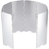 NILS CAMP Grill-Windschutz NC1745 Camping Windschutz für Campingkocher Aluminium 8 Paneele (Packung)