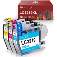 Toner Kingdom LC3219XL Ersatz für Brother LC3217 XL LC 3219 XL Tintenpatrone (MFC-J5330DW MFC-J6530DW MFC-J6930DW MFC-J5335DW MFC-J5730DW MFC-J6935DW MFC-J5930DW Drucker, 1Gelb, 1Cyan, 1Magenta)