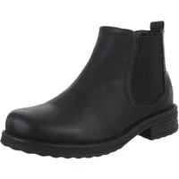 Ital-Design Modische Ankle Boots für Damen – Komfortabel & Stylisch Stiefelette (90169726) Blockabsatz Chelsea Boots in Schwarz