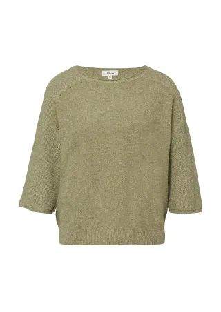 s.Oliver - Strickpullover olive - Gr. - 44