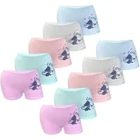 LOREZA Panty 10 Mädchen Pantys Hipster Unterwäsche Slips aus (Spar-Packung, 10-St)