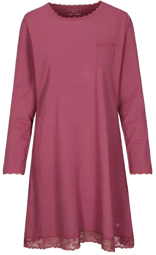 IN LINEA - Da.-Sleepshirt Spitze jam - Gr. - 40