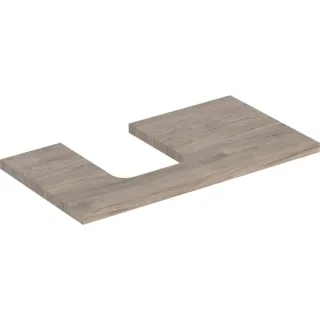 Geberit ONE Waschtisch-Platte, Ausschnitt links, für Aufsatzwaschtisch Schalenform 505293006