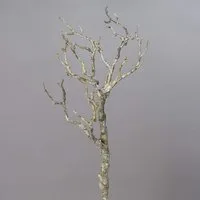 Winterliche Kunstpflanze Künstlicher AST Dunkelbraun 40cm naturgetreuer Dekoast Dekozweig AST, mucPlants