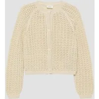 s.Oliver Cardigan Strickjacke Ajour-Strickjacke mit Schmuckknöpfen