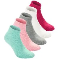 BRUBAKER Kuschelsocken Damen Bedsocks Bettsocken (10-Paar, extra dick und flauschig) bunte Flauschsocken