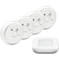 Starter Set Rauchwarnmelder - 4 Räume 1x Access Point 2, 4x Rauchwarnmelder