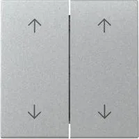 Wippe zweifach mit Pfeilsymbolen aluminium, Retail