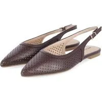 Apple of Eden Apple of Eden DEEN 87 tdm Damen Glattleder brown Slingpumps