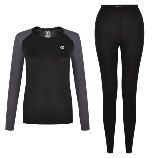 Dare 2B - "Exchange III" Basisschicht-Set für Damen (Schwarz/Ebenholz)