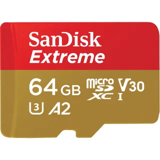 SanDisk Extreme | sdsqxa2-064g-gn6aa | Flash-Speicherkarte (microSDXC-an-SD-Adapter inbegriffen)