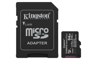 Kingston Canvas Select Plus | sdcs3/64gb | Flash-Speicherkarte (microSDXC-an-SD-Adapter inbegriffen)