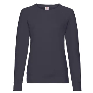 Fruit of the Loom - Sweatshirt Leicht für Damen Raglanärmel (Marineblau)