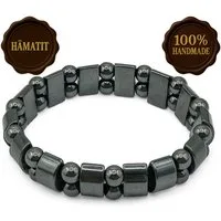 M-Punkt24 Armband Hämatit (Hämatit Herren Ø60mm Naturstein Schmuck, mit Geschenkbeutel)
