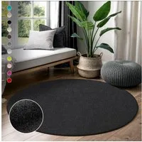 Sanat Hochflor-Teppich LOCA, rund, Höhe: 30 mm, Wohnzimmer, Langflor, Shaggy, Schlafzimmer