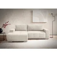 Home affaire Ecksofa Bolero L-Form, B: 241 cm, Couch & Wohnlandschaft, wahlweise mit Bettfunktion & Bettkasten