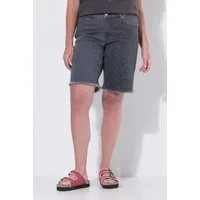 Angel of Style Regular-fit-Jeans Jeans-Shorts weites Bein Leo-Patchoptik 5-Pocket