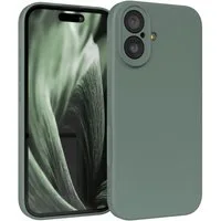 EAZY CASE Handyhülle für Apple iPhone 17 Hülle Silikon 6,3 Zoll, Schutzhülle mit Kameraschutz stoßfest telefonhülle Matt Dunkelgrün