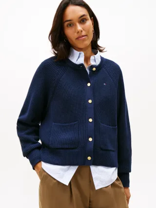 CO CARDI STITCH C-NK LS CARDI dark night navy - Gr. - XL