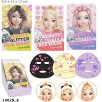 Depesche Spiel TOPModel Tuchmaske Glitzer BEAUTY and ME – 1 Design zufällig
