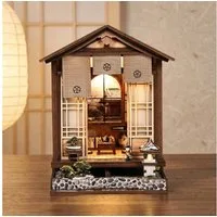 MagicHolz 3D-Puzzle Japanese Teahouse Miniaturhaus, 152 Puzzleteile