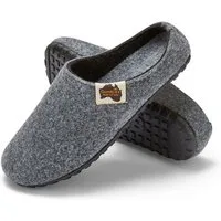 Gumbies Outback Slipper in Grey Charcoal Hausschuh aus recycelten Materialien, rutschfeste & stabile Sohle