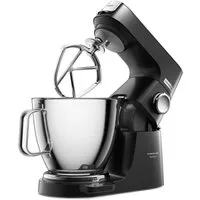 KENWOOD Küchenmaschine Titanium Chef Baker XL KVL85.004BK, EasyWeigh™-Waage, 1200W, schwarz, 1200 W, 7 l Schüssel, 3-teiliges Patisserie-Set, Flexi-Element, 5l & 7l Rührschüssel, Spatel