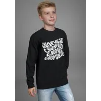 KIDSWORLD Langarmshirt Spruch: CONFUESED Sprücheshirt, immer einen lässigen Spruch