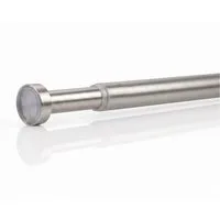 Deco-Raum Duschvorhangstange X-press, Ø 19 mm, 1-läufig, ausdrehbar, ohne Bohren, geklemmt, Metall, flexibel einsetzbar