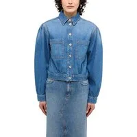 MUSTANG Jeansjacke Style Marietta Cropped mit Kentkragen