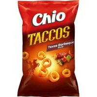 Chio Knabberei, Chio Taccos Texas Barbecue vegetarisch vegan Knusperringe 75g