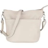 MIRROSI Umhängetasche Damen, Crossbody Bag, Echtleder Made in Italy (1 Tasche 2 Gurte oder Basic Version 1 Tasche 1 Gurt), 24x18x12cm (BXHXT)
