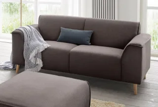 Home affaire 2-Sitzer "Janek Scandic Design, elegant und zeitlos" mit Federkern und Keder in scandinavischem Design