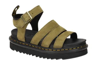 Dr. Martens Damen Sandalette BLAIRE 31735357 Gr?n Muted Olive Plateau 3,5cm